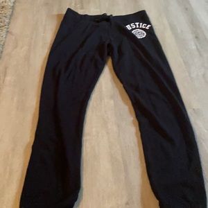 black sweatpants